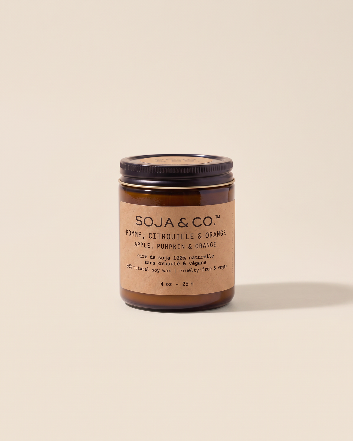 Bougie de soya Pomme, Citrouille, Orange Soja&Co Apple, Pumpkin, Orange Soy Wax Candle