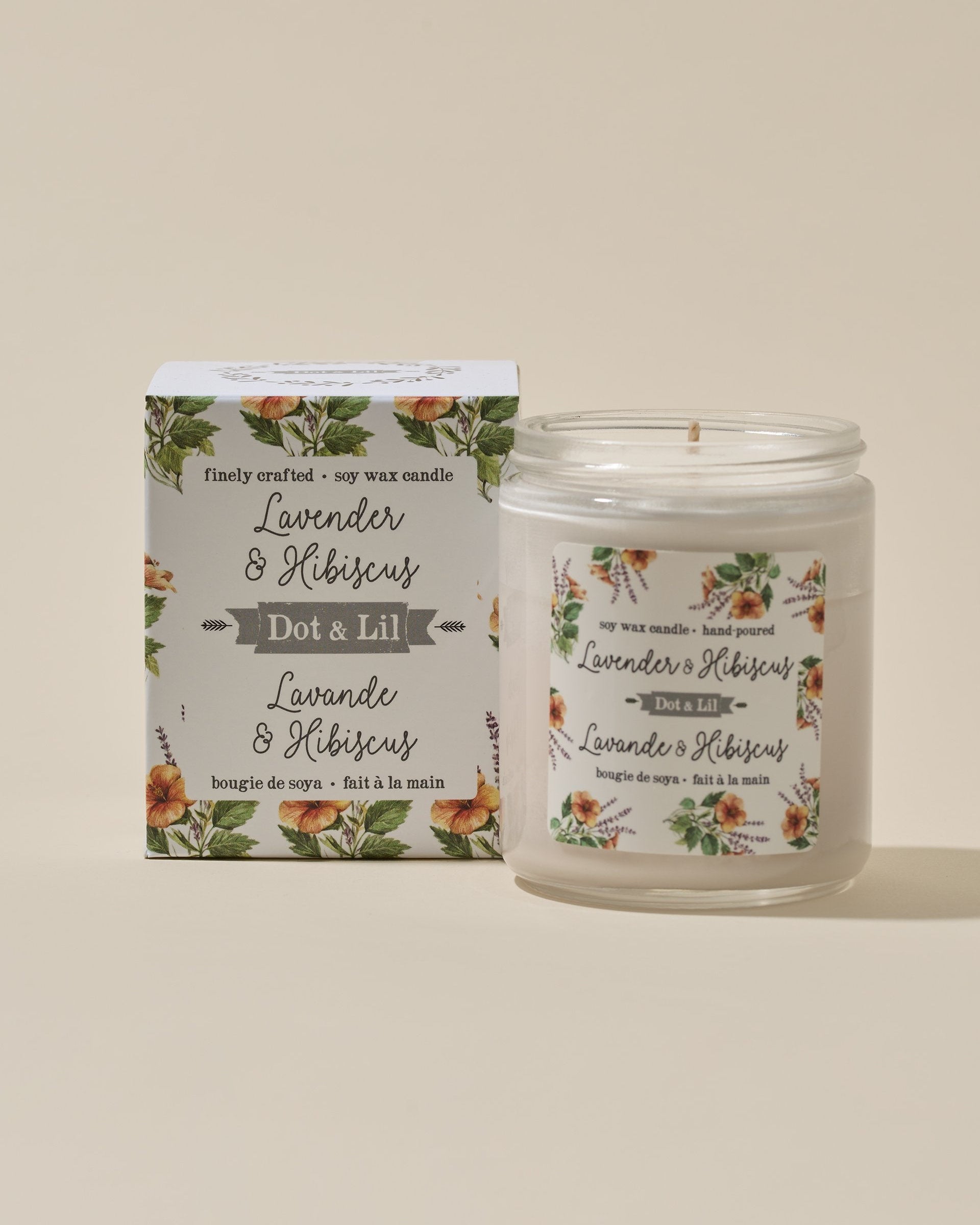 Chandelle de Soya | Lavande & Hibiscus - DOT&LIL