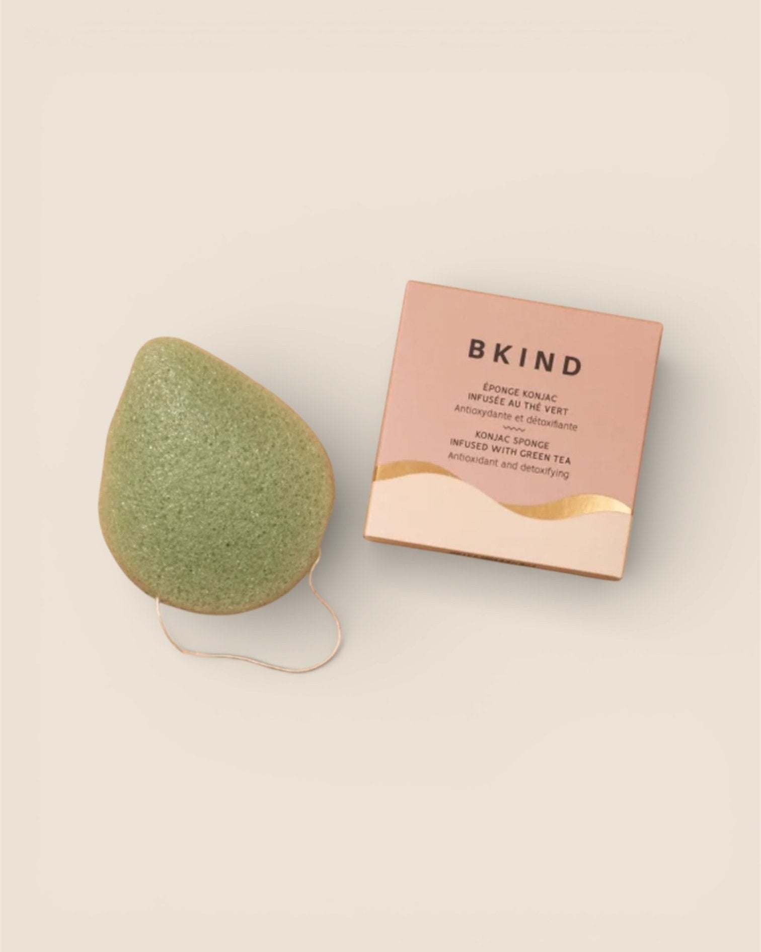Éponge Konjac | Antioxidante Thé Vert - BKIND