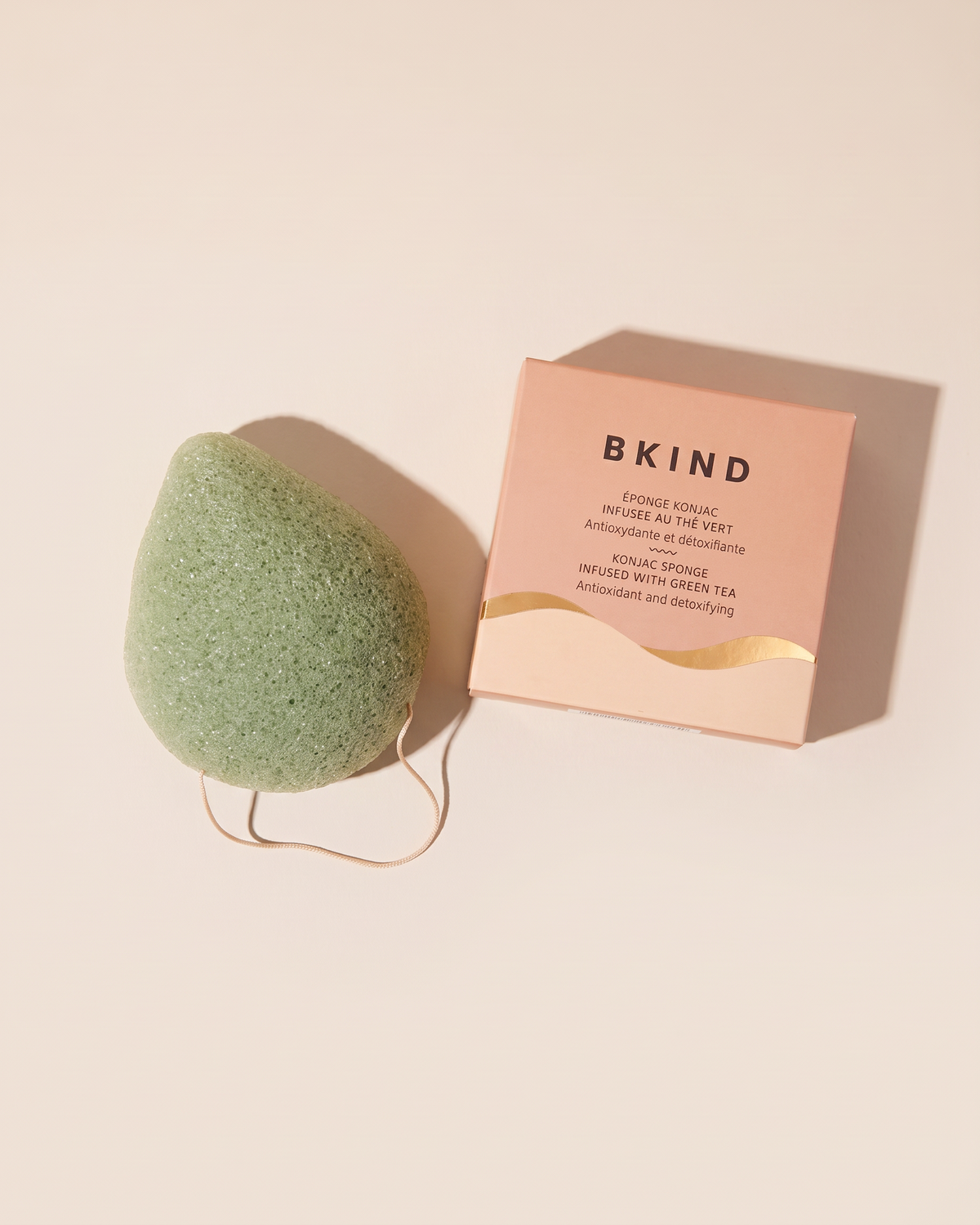 Éponge Konjac | Antioxidante Thé Vert - BKIND