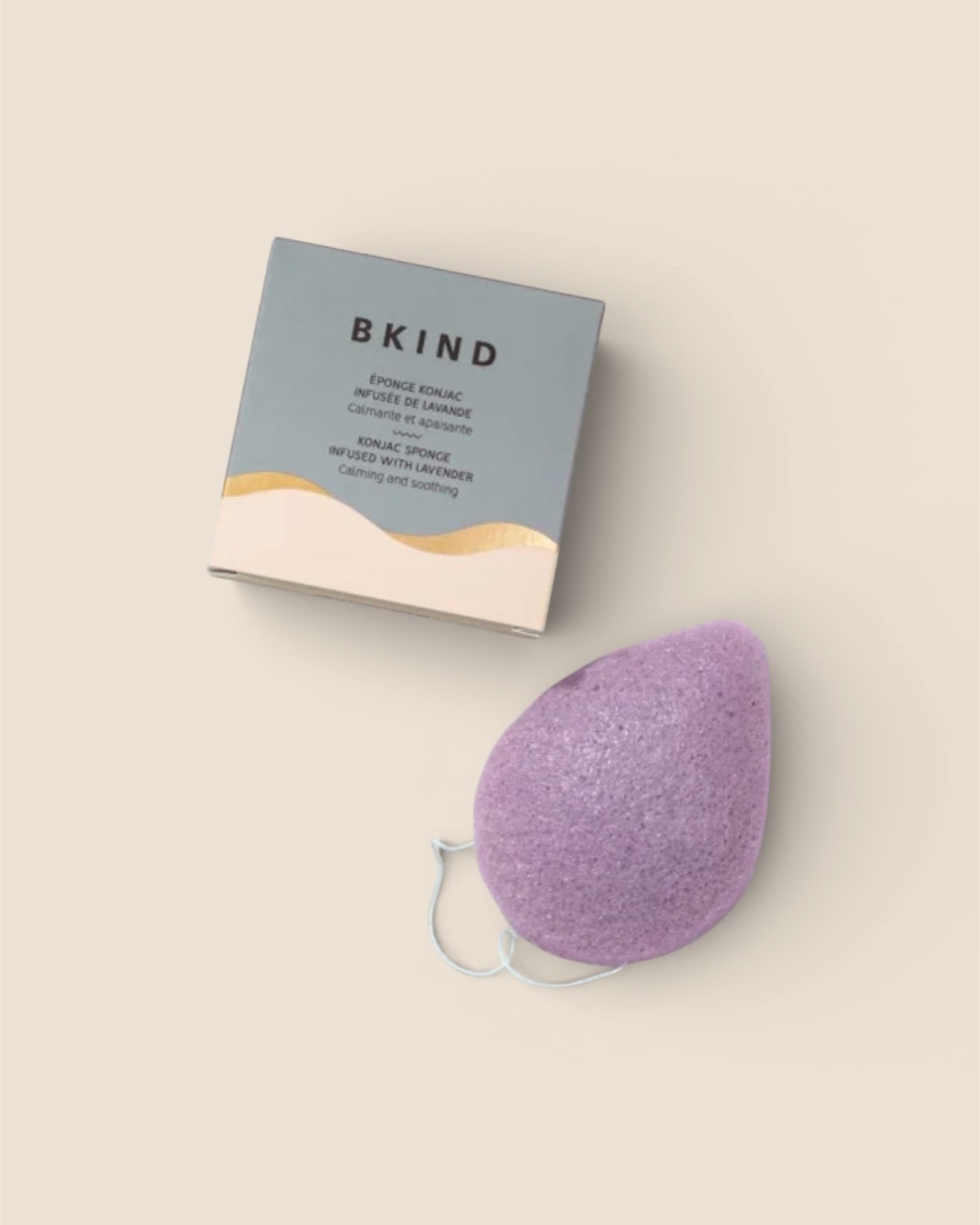 Éponge Konjac | Calmante Lavande - BKIND