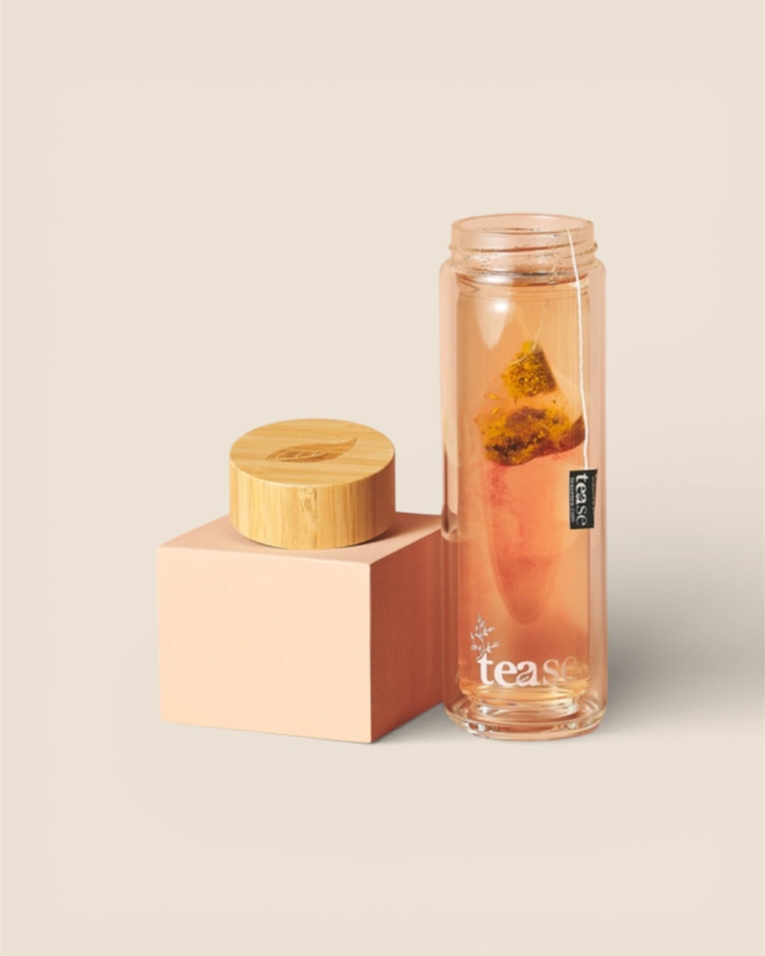 Gobelet Thé en Vitre et Bambou 3 en 1 - TEASE TEA