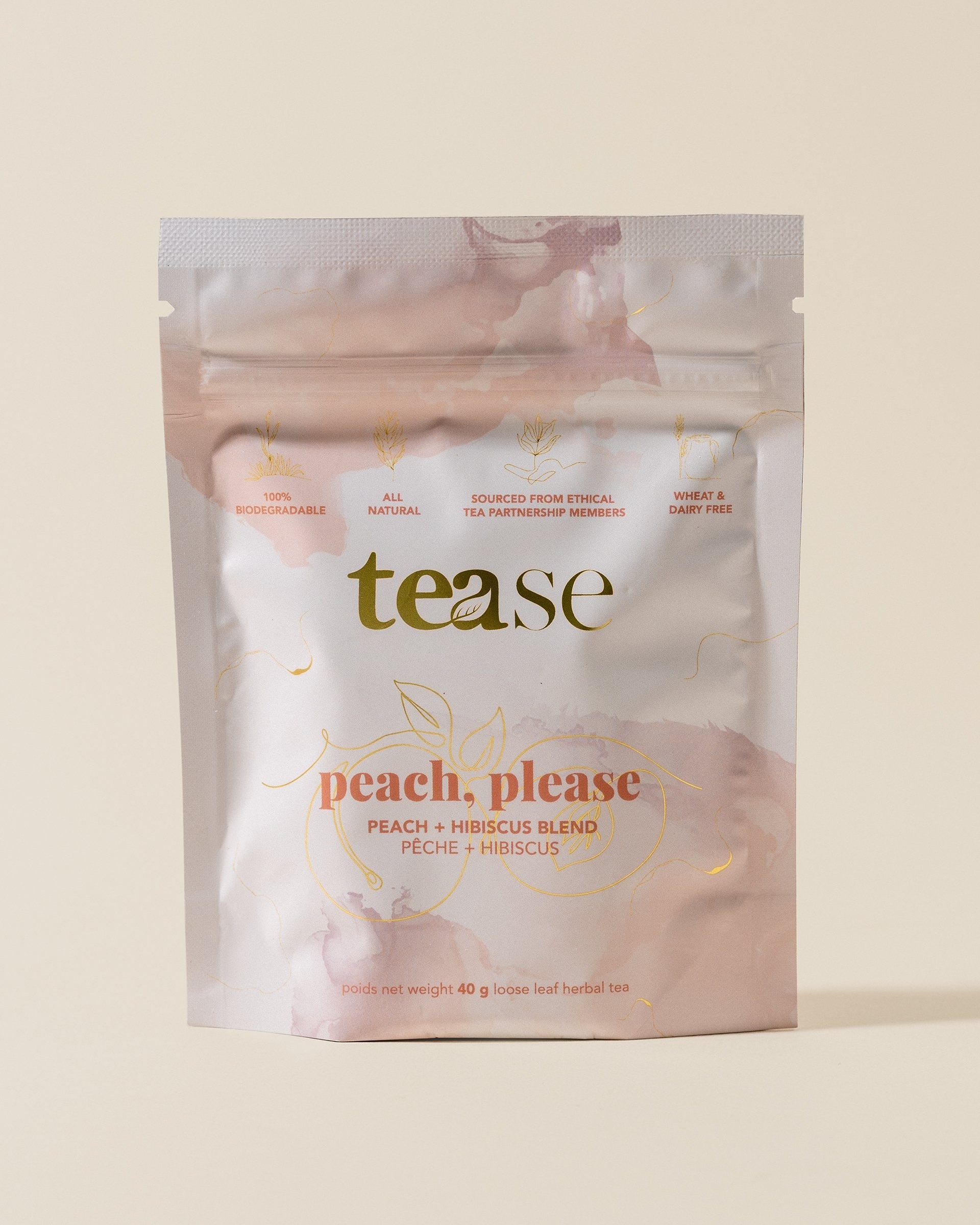 Thé aux Pêches (feuilles en vrac) | Peach Please - TEASE TEA