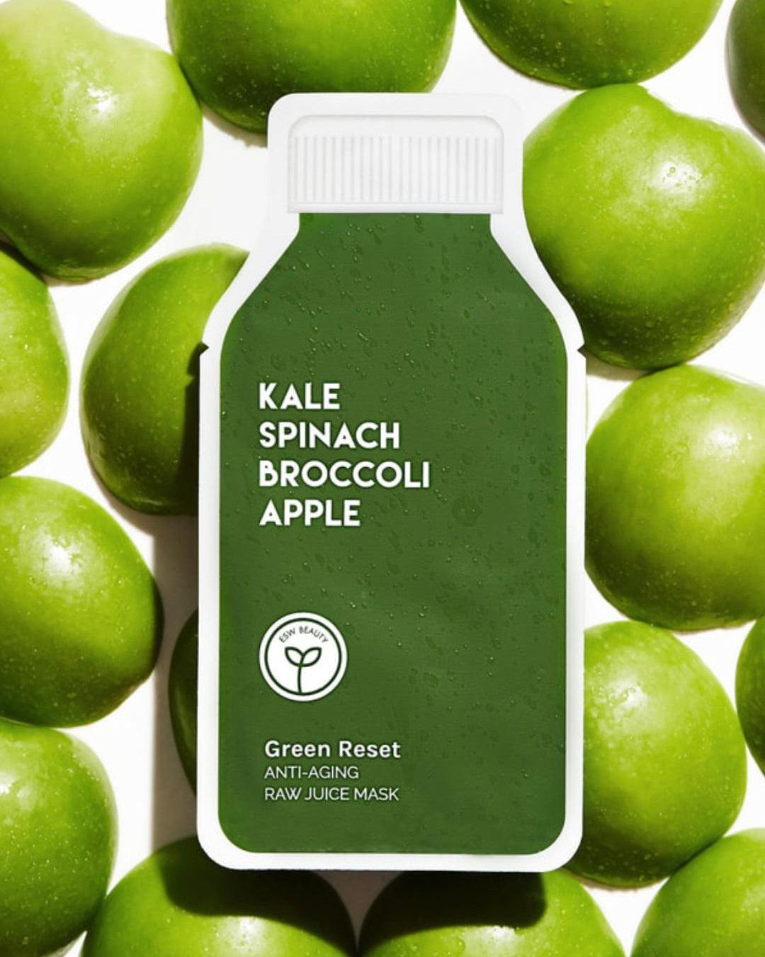 Masque Jus Cru Kale + Épinard | Anti-Âge - ESW BEAUTY