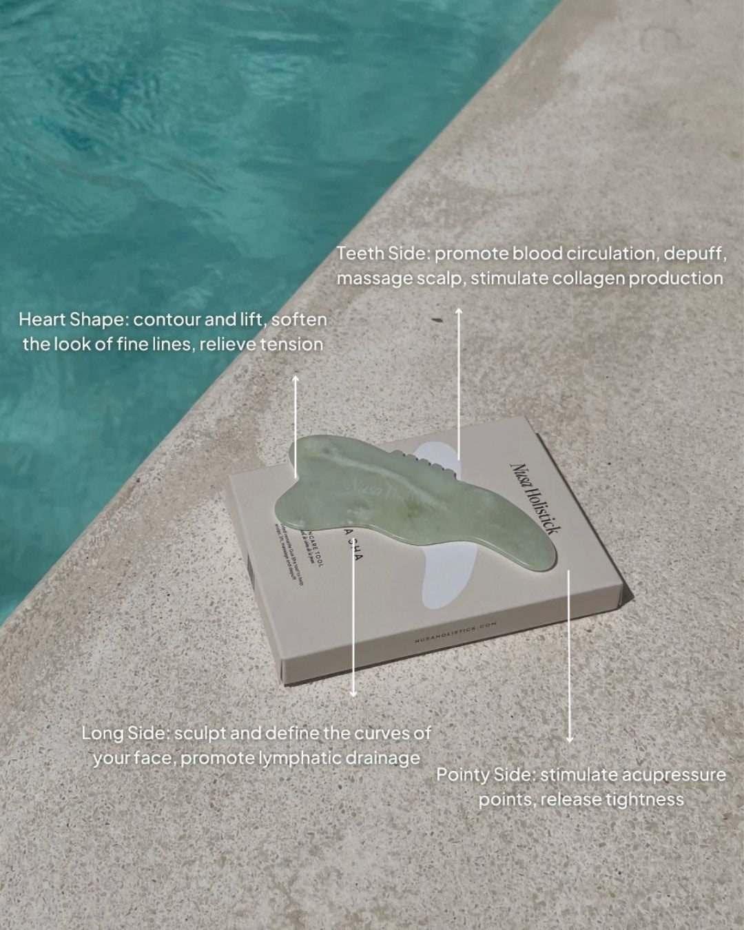 Outil de Massage Visage | Gua Sha - NUSA HOLISTICK