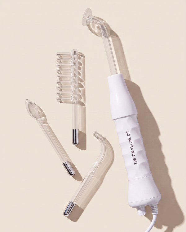 Appareil haute fréquence High frequency wand The Things We Do avec 5 embouts électrodes en verre