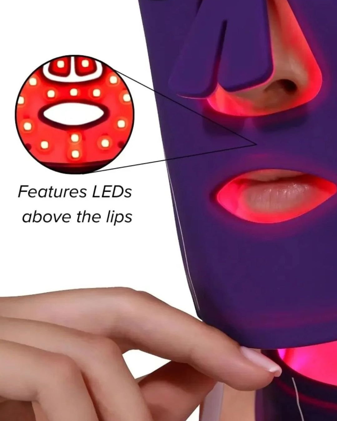 Masque luminothérapie pour le visage, LED face mask light therapy Equinox Pro Luyors