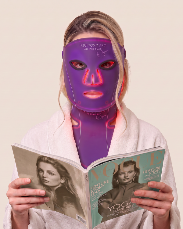 Masque luminothérapie pour le visage, LED face mask light therapy Equinox Pro Luyors