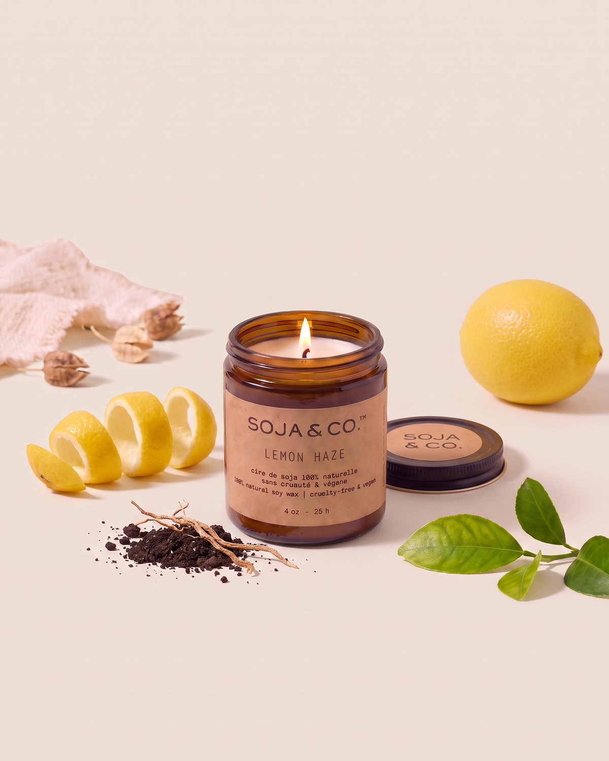 Bougie de soja Lemon Haze Soja&Co Soy Wax Candle