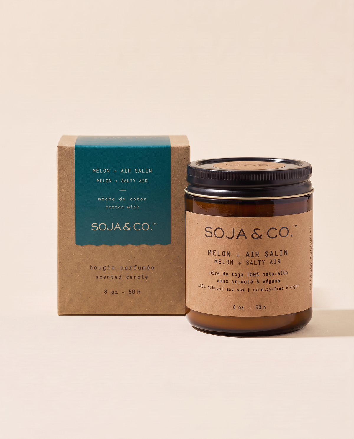 Chandelle de soya | Melon & Air Salin – SOJA&CO