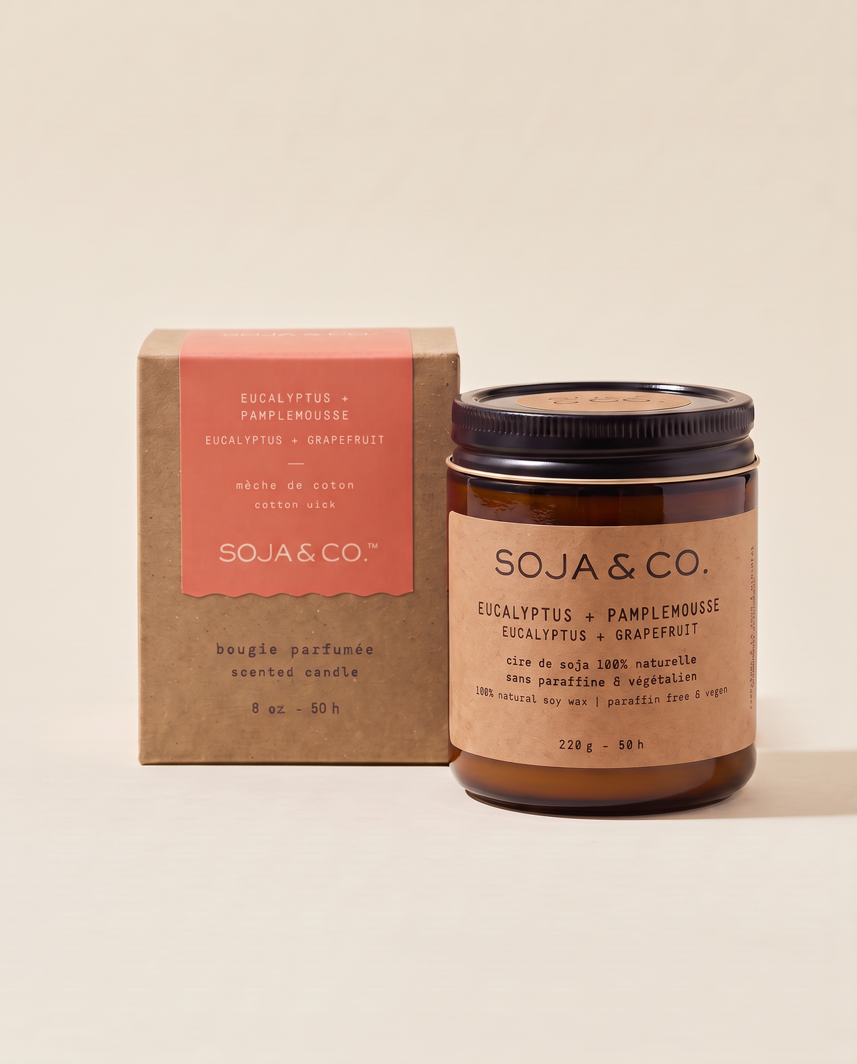 Chandelle de soya | Eucalyptus + Pamplemousse – SOJA&CO